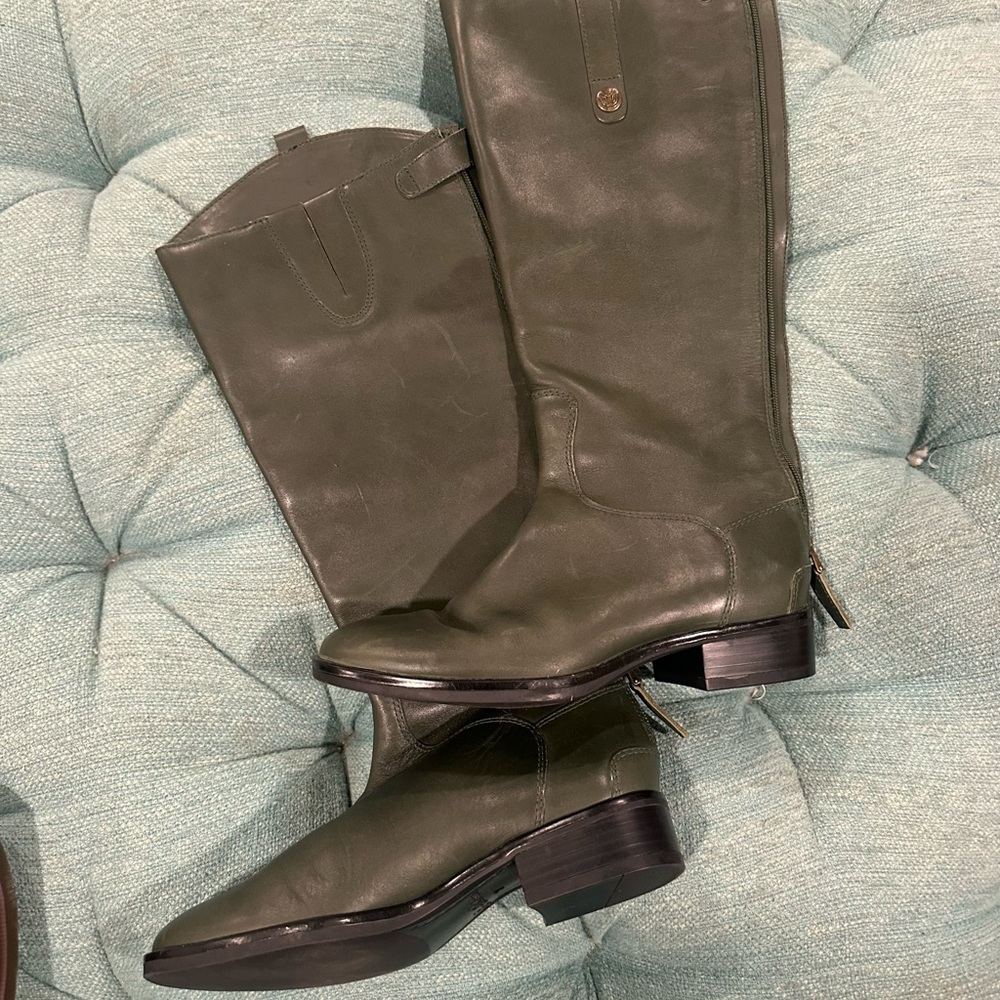 🔥 Women’s SAM EDELMAN PENNY Leather Riding Boots - SIZE 7